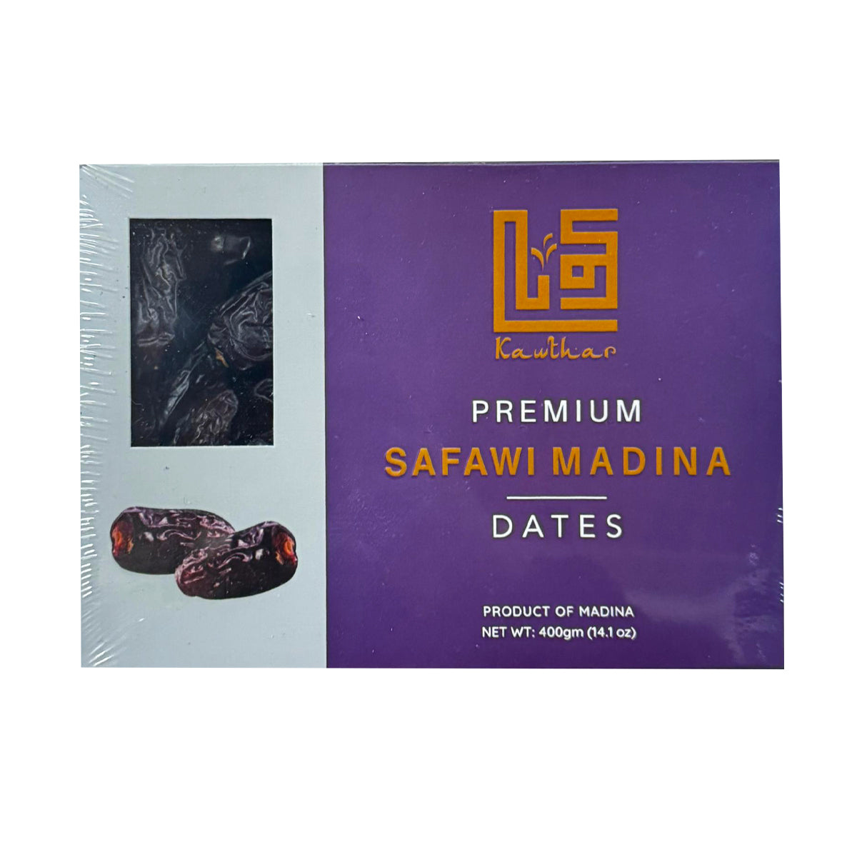 Buy Kawthar Premium Safawi Madina Dates 400g at Veenas.com - Online Indian Grocery Store UK