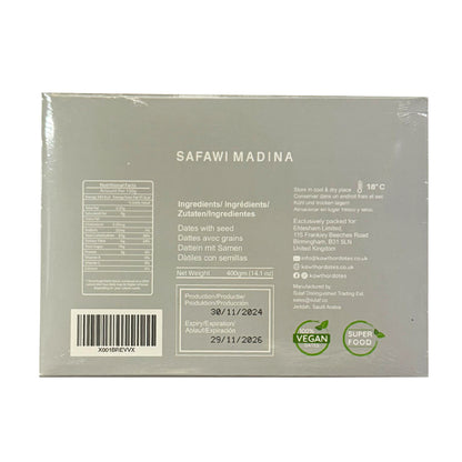 Buy Kawthar Premium Safawi Madina Dates 400g at Veenas.com - Online Indian Grocery Store UK