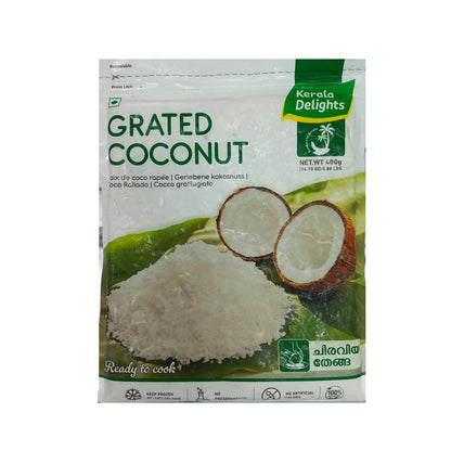 Buy Kerala Delights Grated Coconut 400g at Veenas.com - Online Indian Grocery Store UK