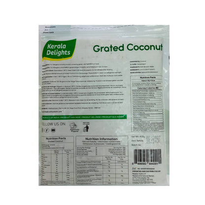 Buy Kerala Delights Grated Coconut 400g at Veenas.com - Online Indian Grocery Store UK