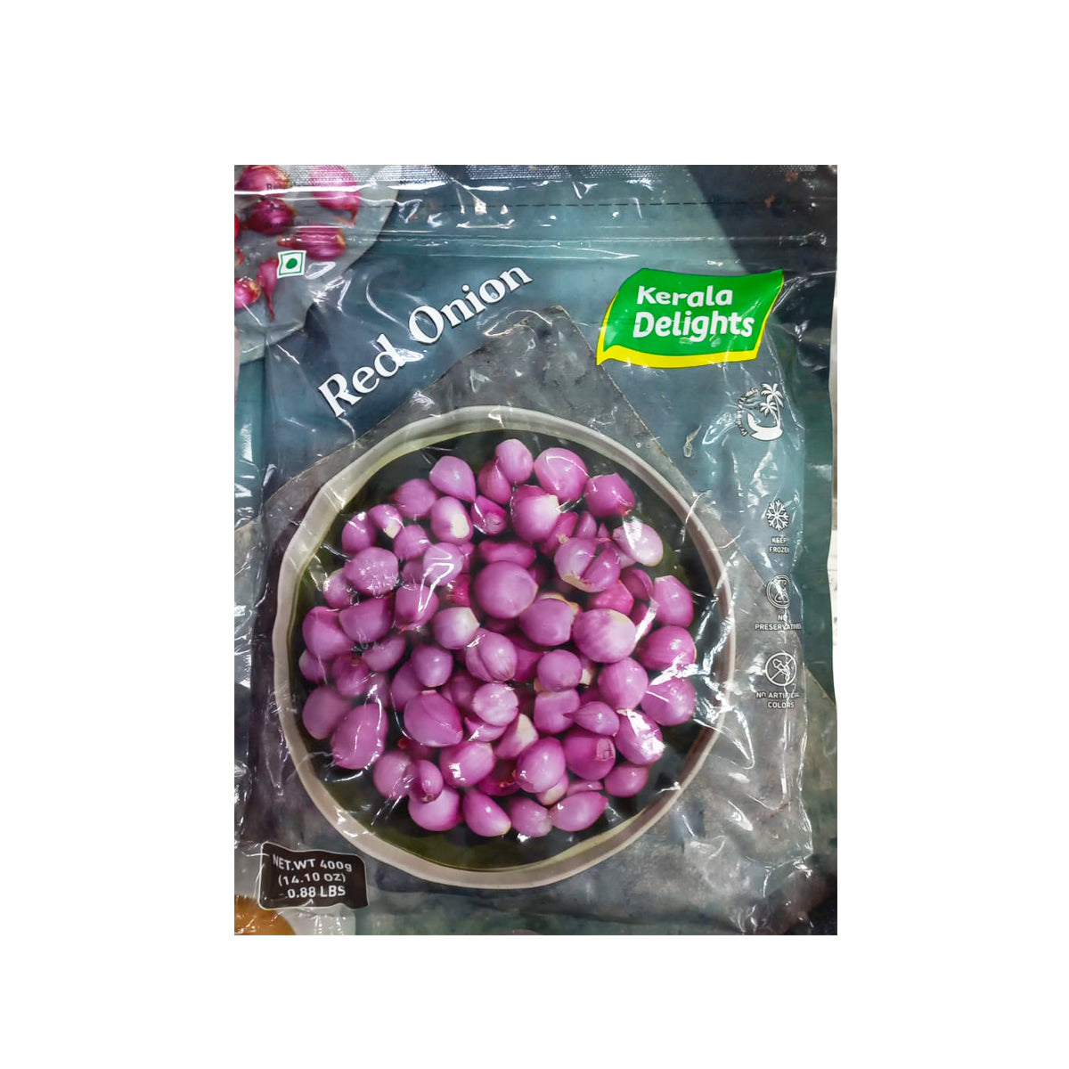 Buy Kerala Delights Red Onion 400g
at Veenas.com - Online Indian Grocery Store UK