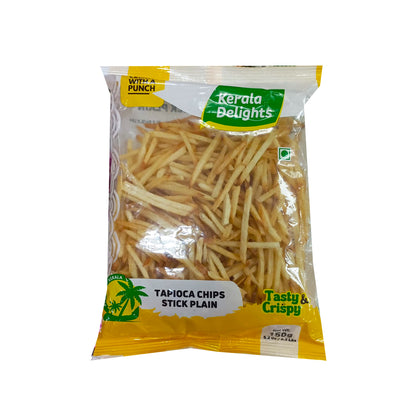 Buy Kerala Delights Tapioca Sticks Plain 150g at Veenas.com - Online Indian Grocery Store UK