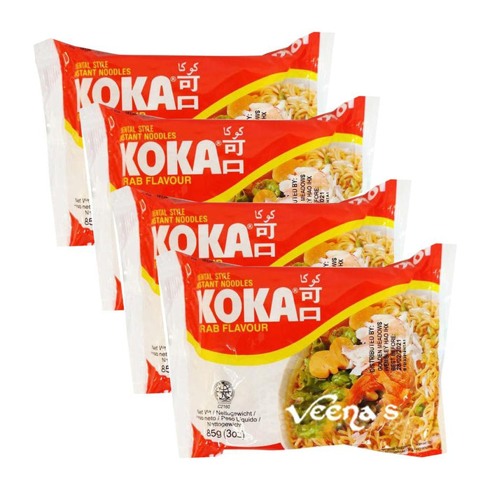 Koka Noodles Crab Flavour 85g Pack of 4