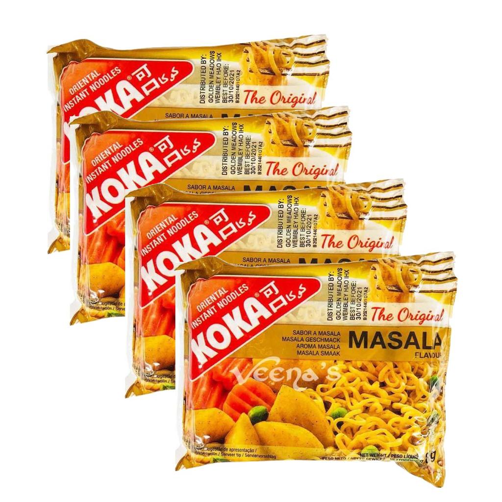 Buy Koka Noodles Masala Flavour 85g  Pack of 4 at Veenas.com - Online Indian Grocery Store UK