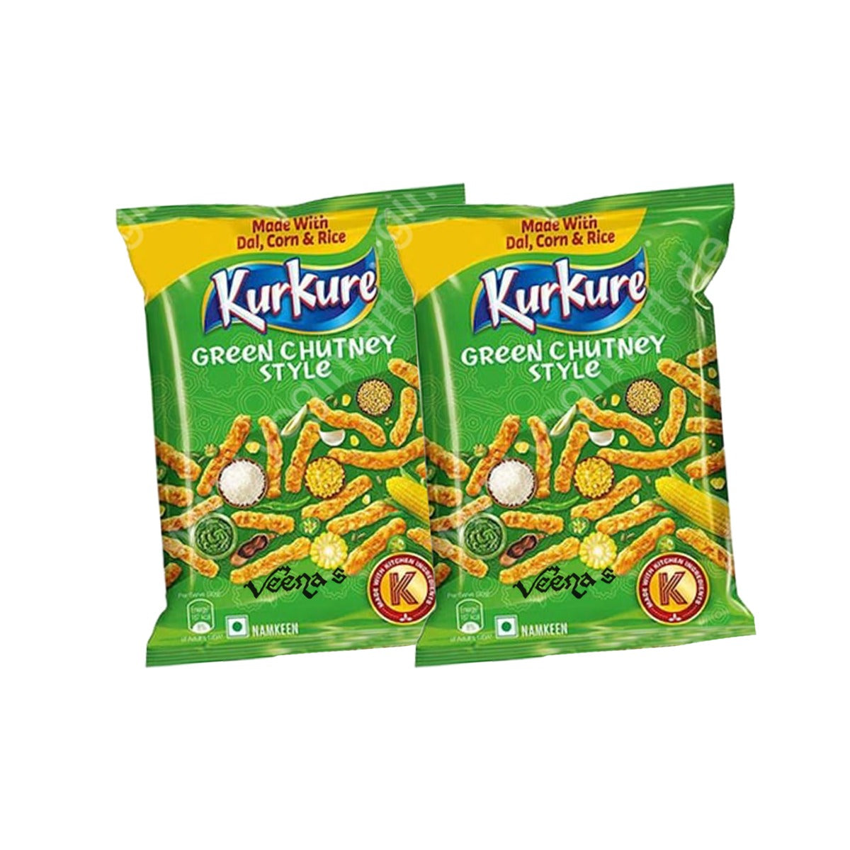 Buy Kurkure Green Chutney Style (Pack of 2) 100g at Veenas.com - Online Indian Grocery Store UK