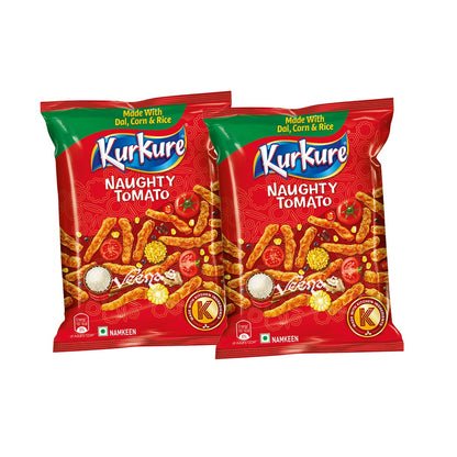 Buy Kurkure Naughty Tomato (Pack of 2) 100g at Veenas.com - Online Indian Grocery Store UK