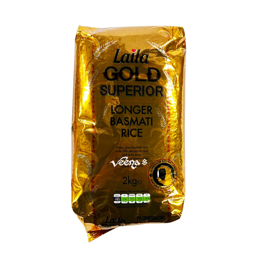 Laila Gold Superior Longer Basmati Rice 2kg