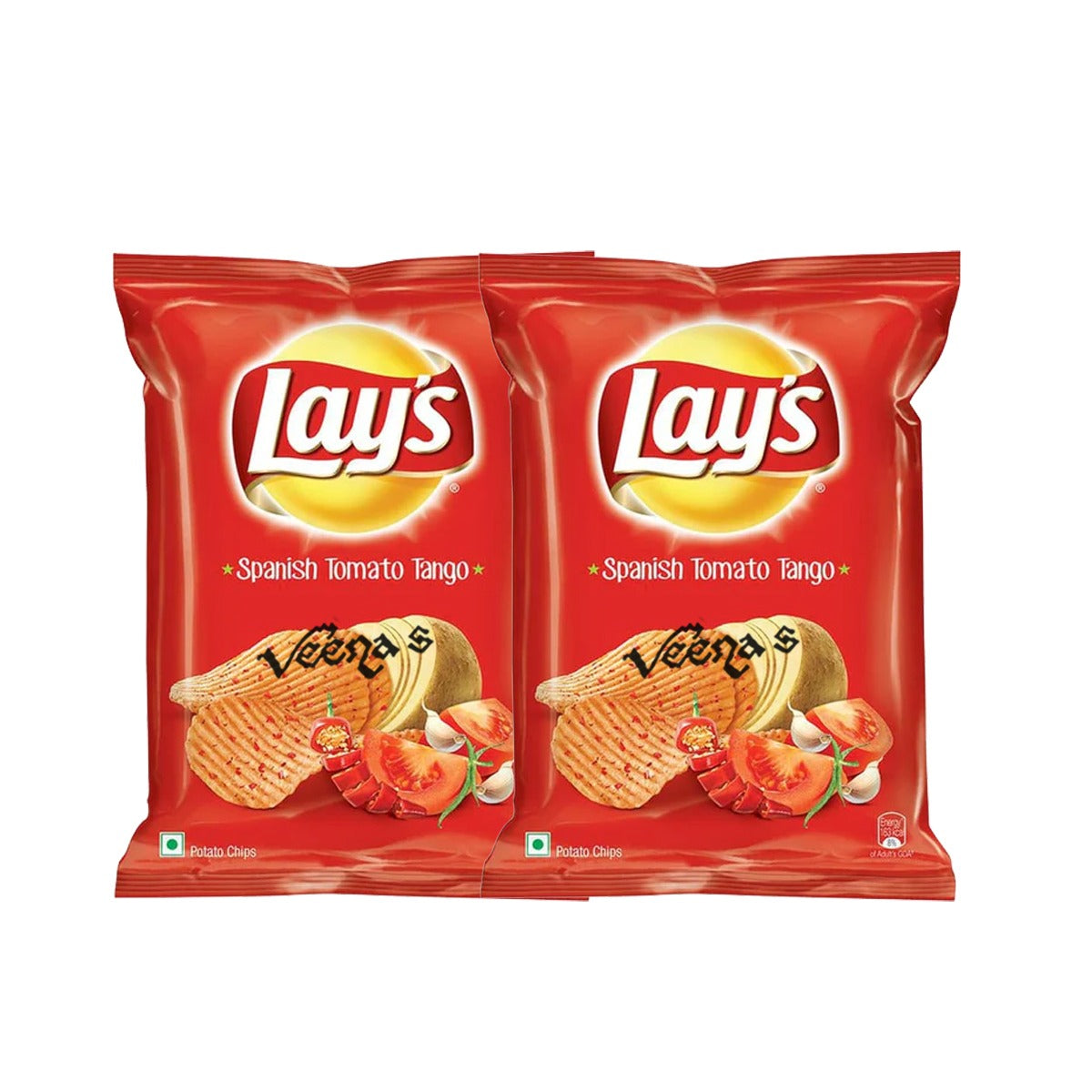 Buy Lays Spanish Tomato Tango (Pack of 2) 50g at Veenas.com - Online Indian Grocery Store UK