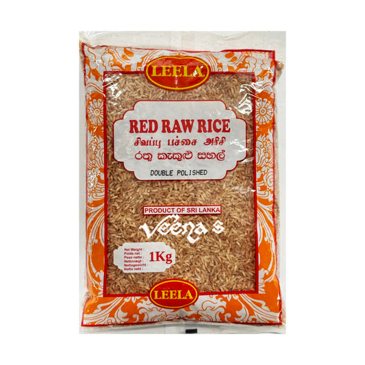 Leela Red Raw Rice Double Polished 1kg