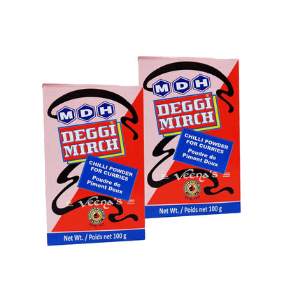 Buy MDH Deggi Mirch 100g (Pack of 2) at Veenas.com - Online Indian Grocery Store UK