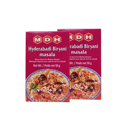 Buy MDH Hyderabadi Biryani 50g (Pack of 2) at Veenas.com - Online Indian Grocery Store UK