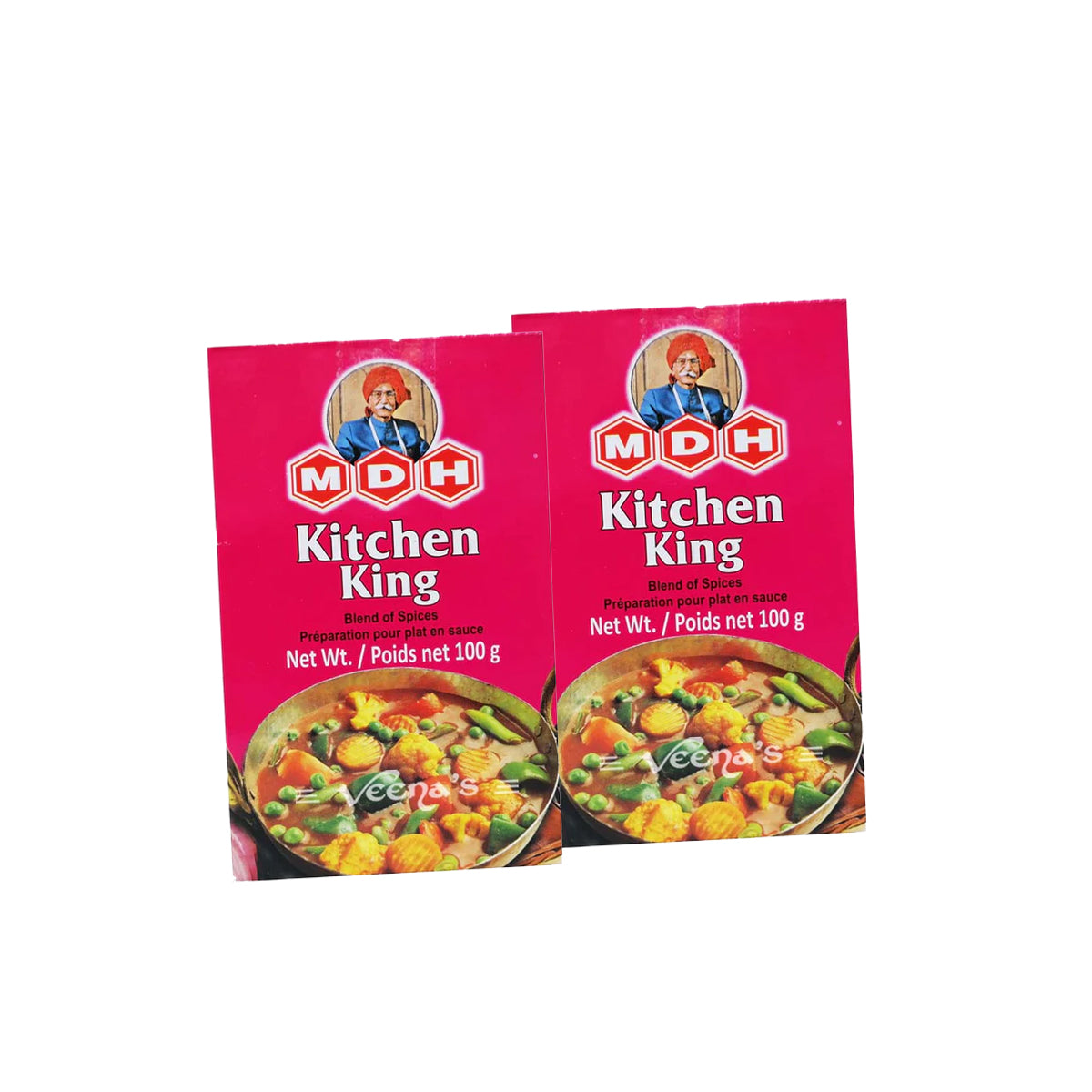 Buy MDH Kitchen King Masala 100g (Pack of 2) at Veenas.com - Online Indian Grocery Store UK
