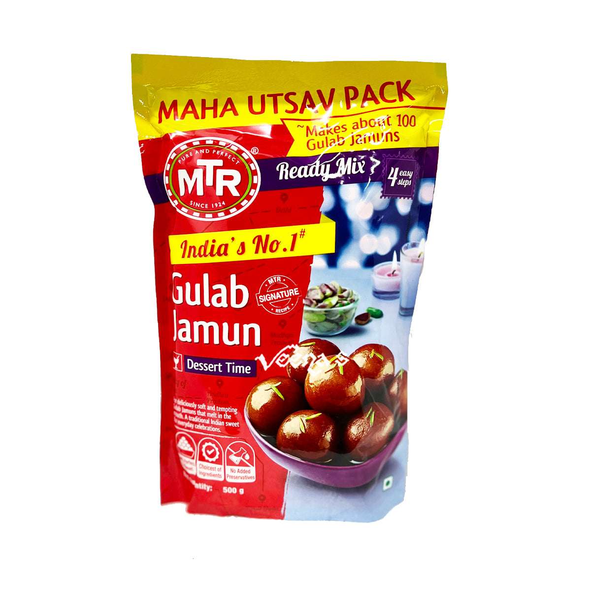 Buy MTR Gulab Jamun Ready Mix 500g at Veenas.com - Online Indian Grocery Store UK