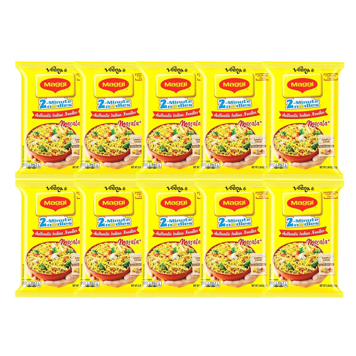 Maggi Masala Noodles(Pack of 2) 56g