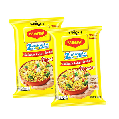 Buy Maggi Masala Noodles (Pack of 2) 56g at Veenas.com - Online Indian Grocery Store UK