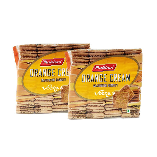 Maliban Orange Cream Sandwich Biscuit (Pack of 2) 500g
