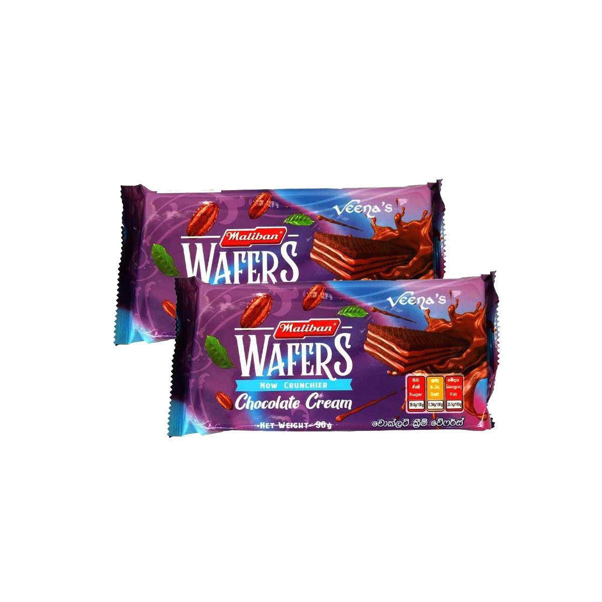 Maliban Wafers Choclate Cream 90g (Pack of 2)