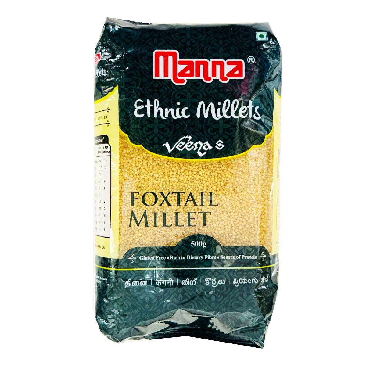 Buy Manna Foxtail Millet 500g at Veenas.com - Online Indian Grocery Store UK