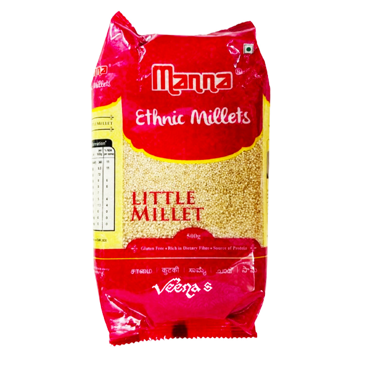 Buy Manna Little Millet 500g at Veenas.com - Online Indian Grocery Store UK