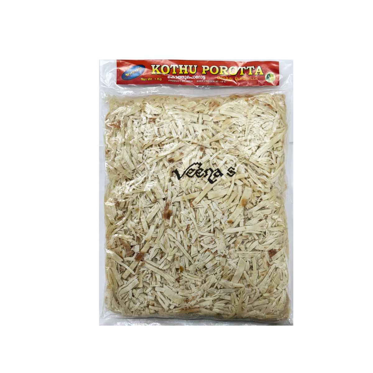 Buy Mathangi Kothu Porotta 1kg at Veenas.com - Online Indian Grocery Store UK