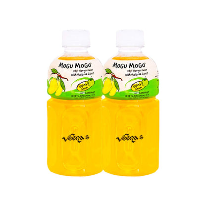 Buy Mogu Mogu Mango Flavour (Pack of 2) 320ml at Veenas.com - Online Indian Grocery Store UK