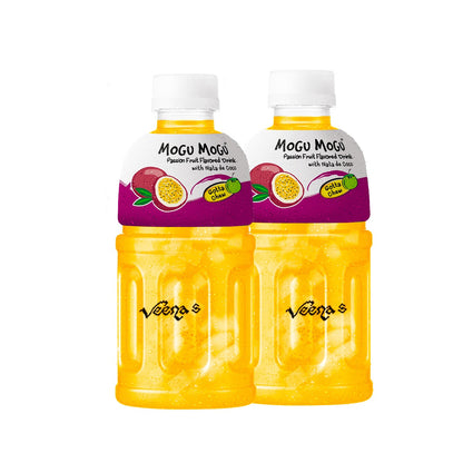 Buy Mogu Mogu Passion Flavour Drink (pack of 2) 320ml at Veenas.com - Online Indian Grocery Store UK