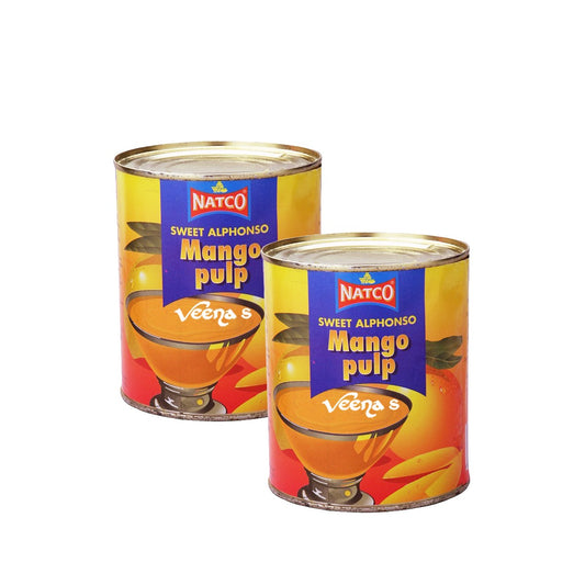 Natco Sweet  Mango Pulp Alphonso (Pack Of 2)  850g