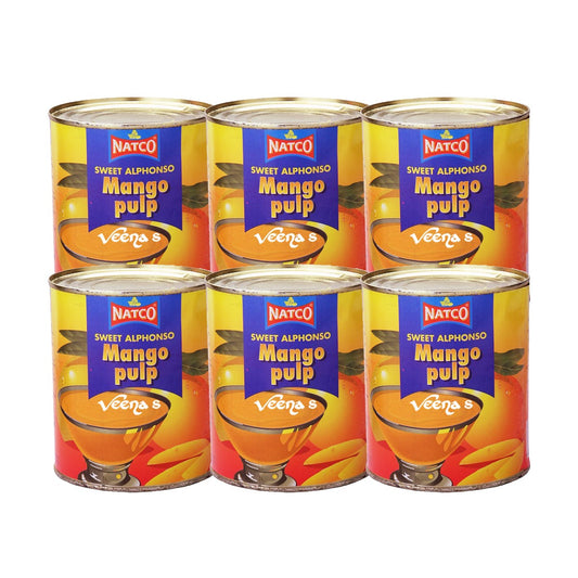 Natco Sweet  Mango Pulp Alphonso (Pack Of 6)  850g