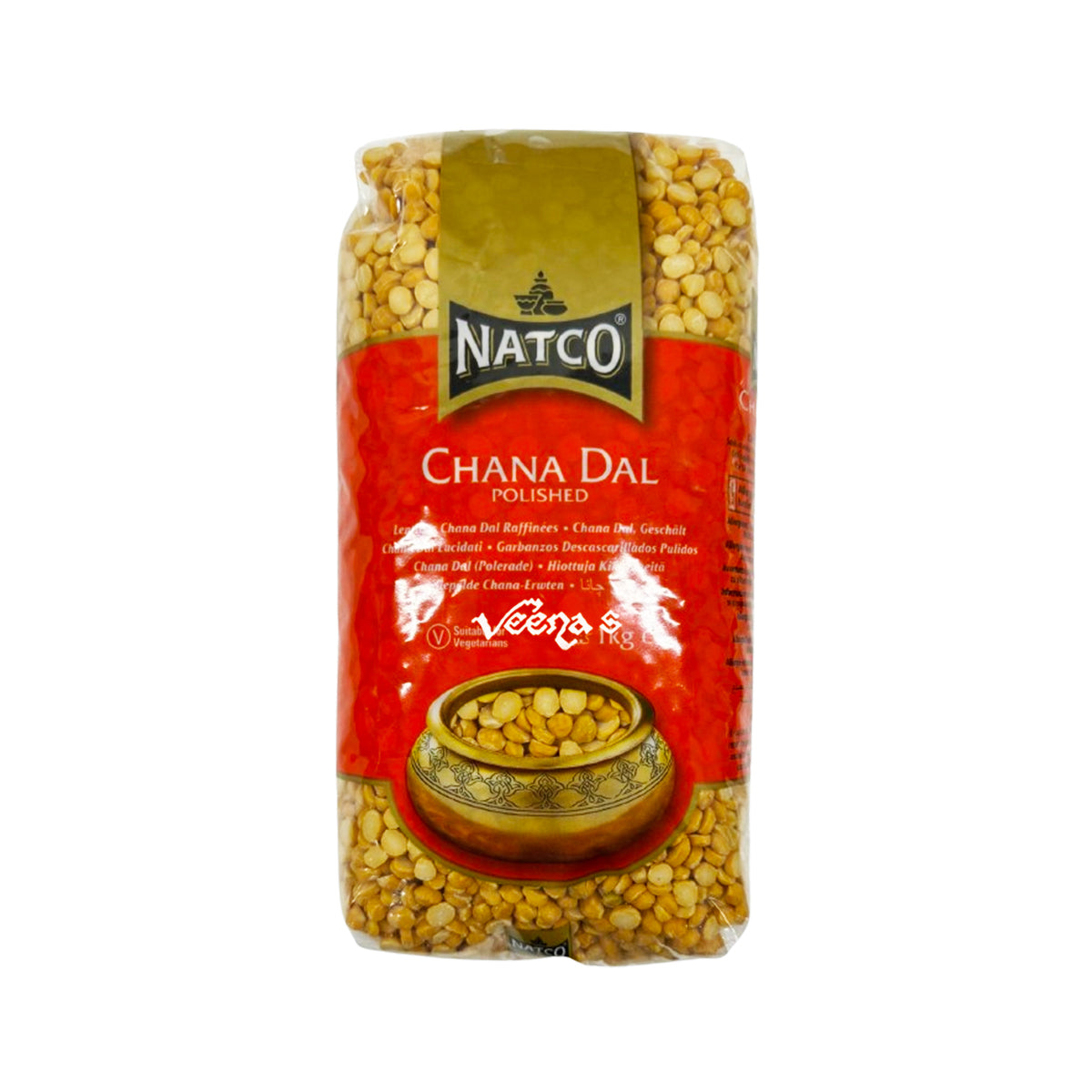 Buy Natco Chana Dal 1kg at Veenas.com - Online Indian Grocery Store UK