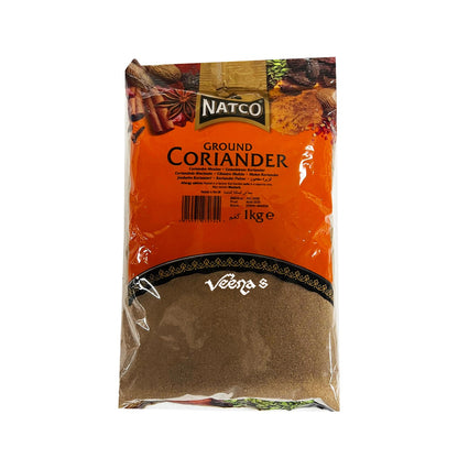 Buy Natco Ground Coriander 1kg at Veenas.com - Online Indian Grocery Store UK