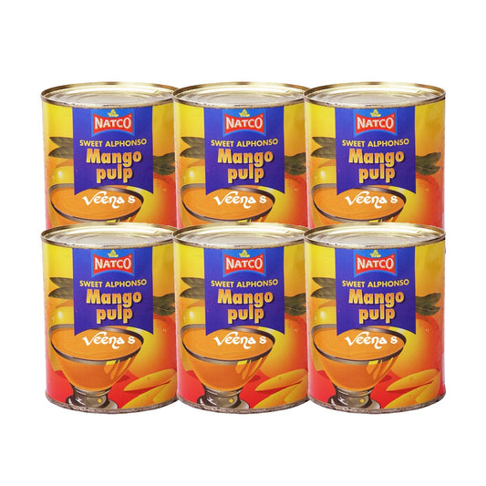 Natco Sweet Alphonso Mango Pulp 850g (Pack Of 6)