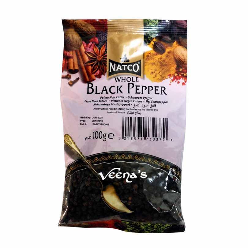 Buy Natco Whole Black Pepper 100g at Veenas.com - Online Indian Grocery Store UK
