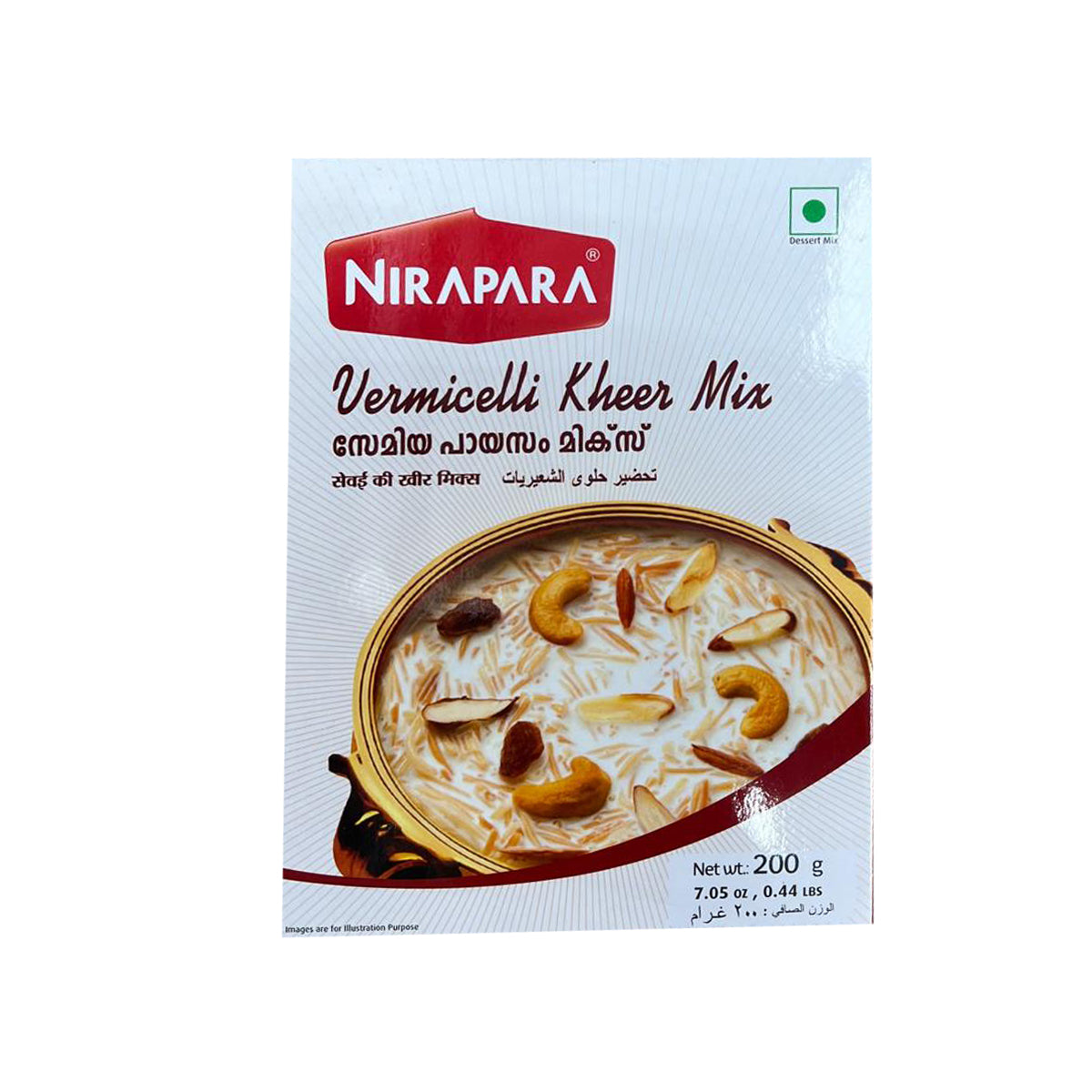 Buy Nirapara Vermicelli Kheer Mix 200g at Veenas.com - Online Indian Grocery Store UK
