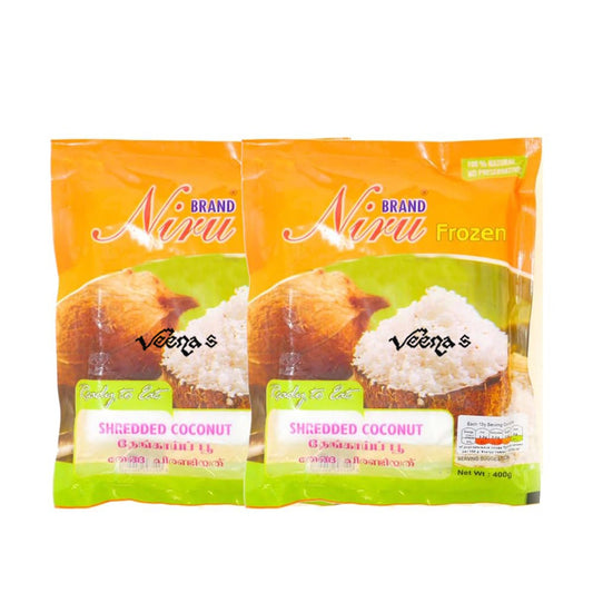 Niru Shredded/Grated Coconut (Pack of 2) 400g