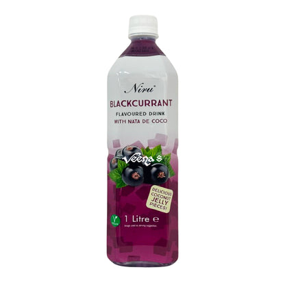 Niru Nata De Coco Blackcurrant Drink 1L