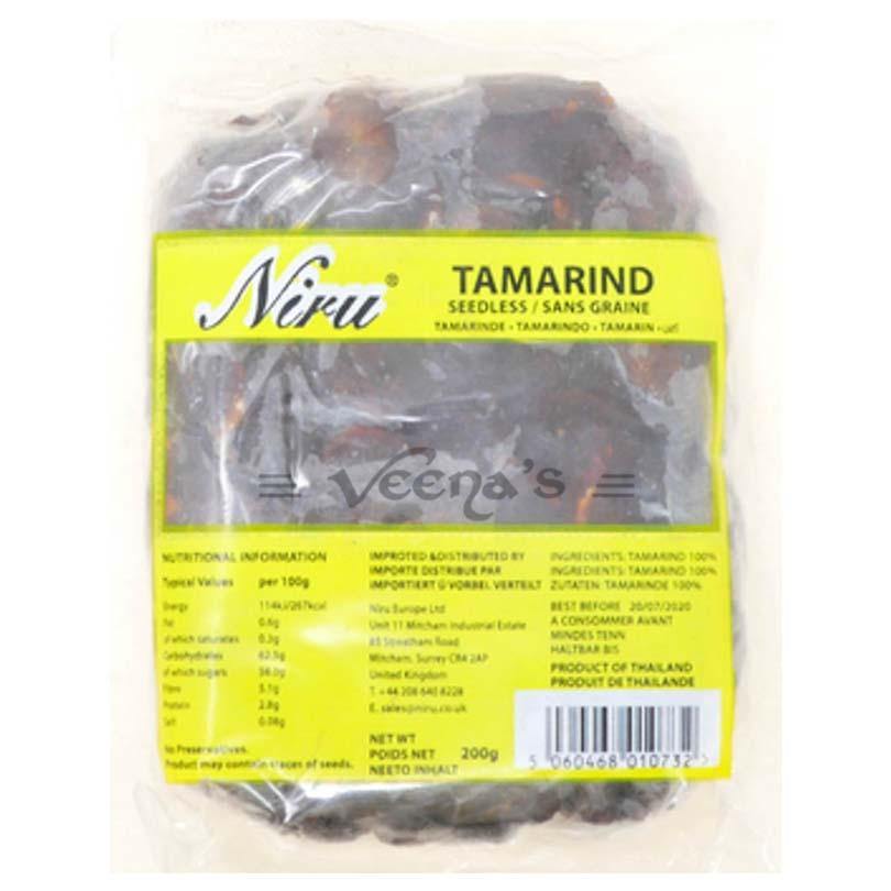 Niru Tamarind Seedless 200g