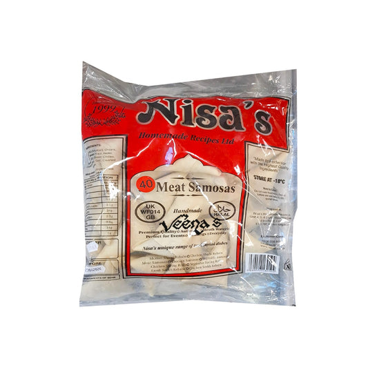 Buy Nisa's Meat Samosa 40pcs at Veenas.com - Online Indian Grocery Store UK