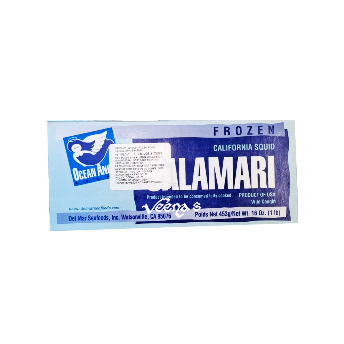 Buy Ocean Angel Calamari 454g at Veenas.com - Online Indian Grocery Store UK