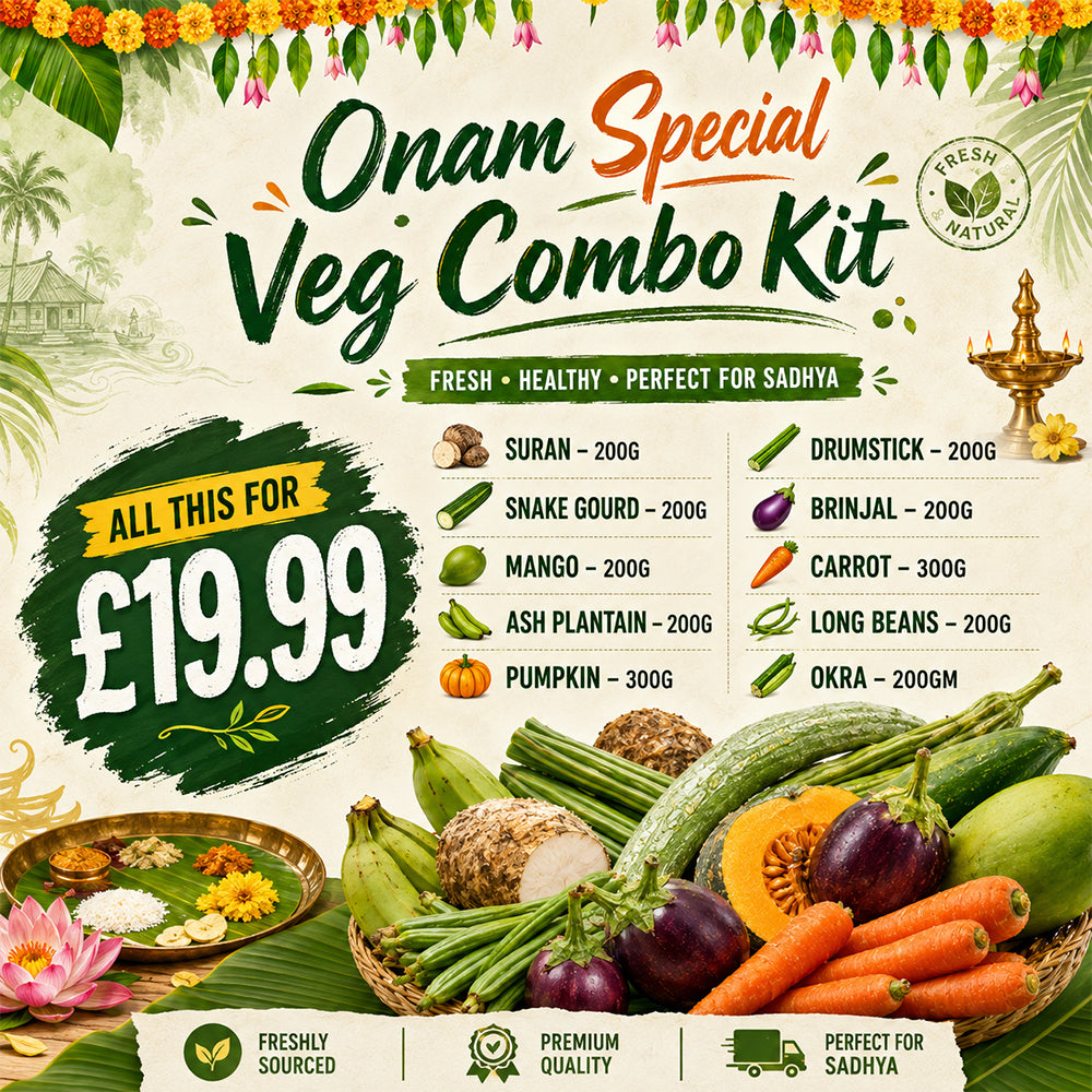 Buy Onam Special Veg Combo Kit at Veenas.com - Online Indian Grocery Store UK