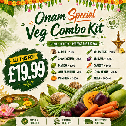 Buy Onam Special Veg Combo Kit at Veenas.com - Online Indian Grocery Store UK