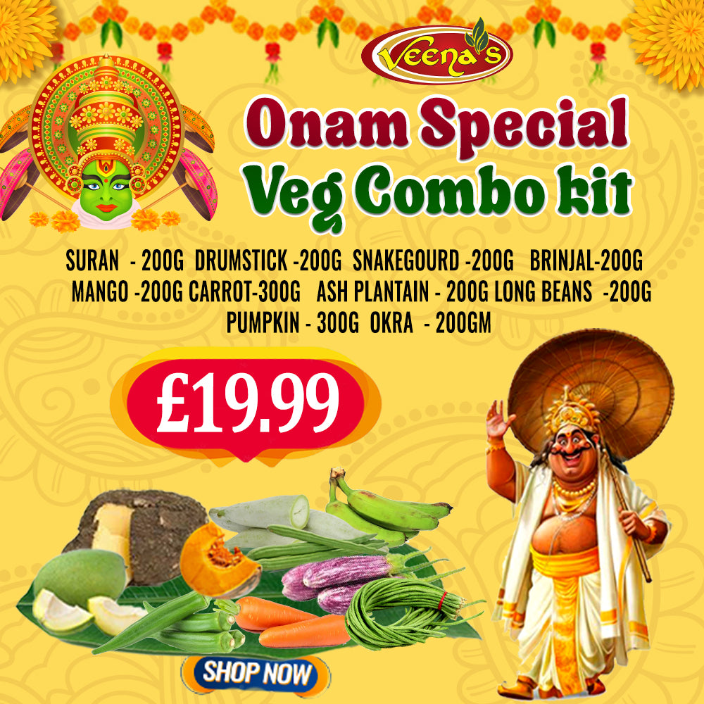 Buy Onam Special Veg Combo Kit at Veenas.com - Online Indian Grocery Store UK