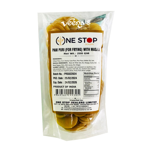 One Stop Pani Puri (For Frying) with Masala 200g