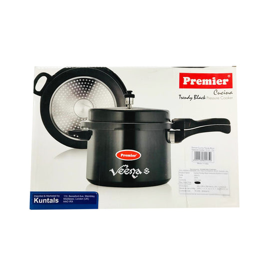 Premier Cucina Trendy Black Pressure Cooker 10L