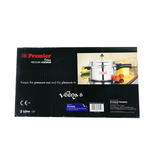 Premier Deluxe Pressure Cooker 3 ltr