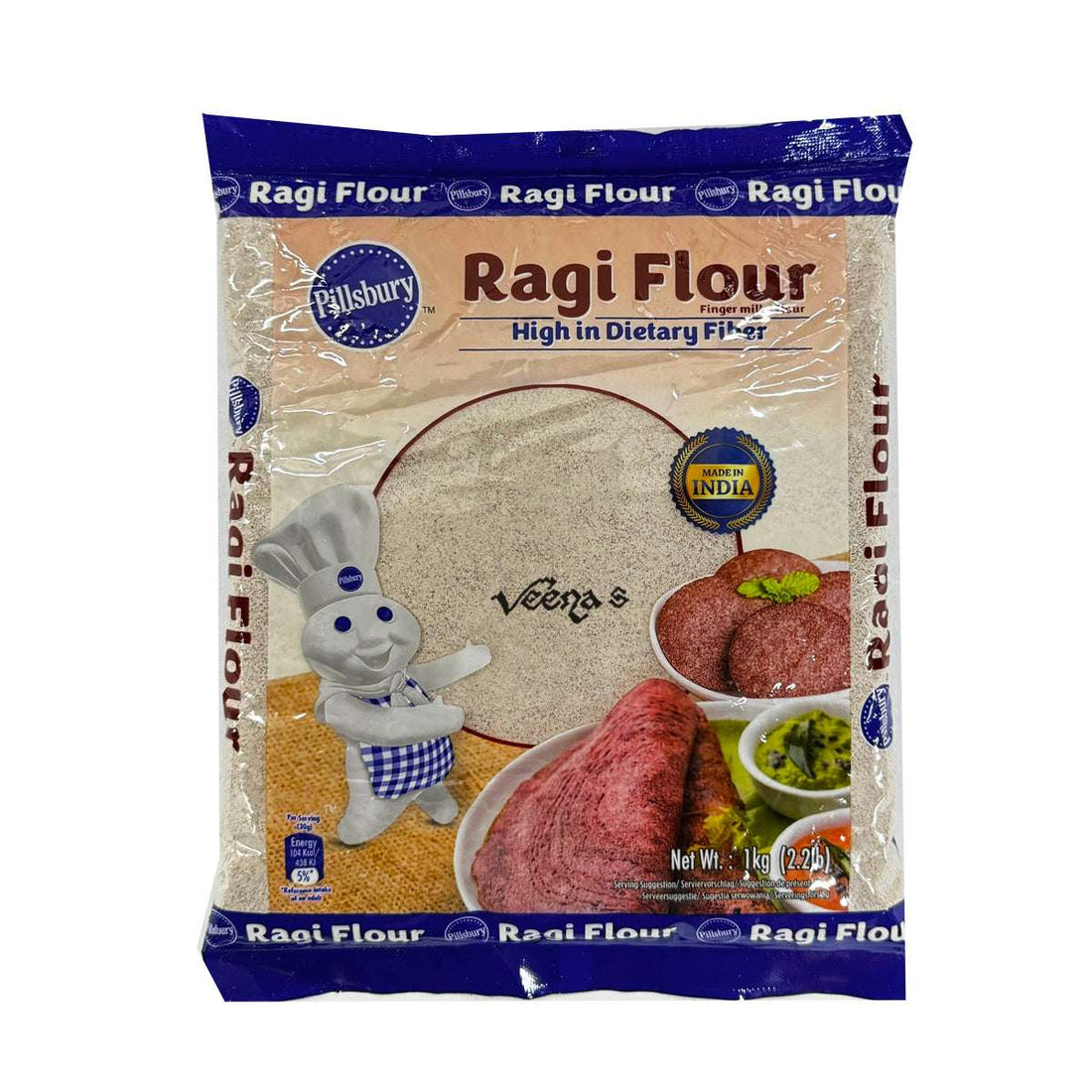 Buy Pillsbury Ragi flour 1kg Online in UK | Veena’s – veenas.com