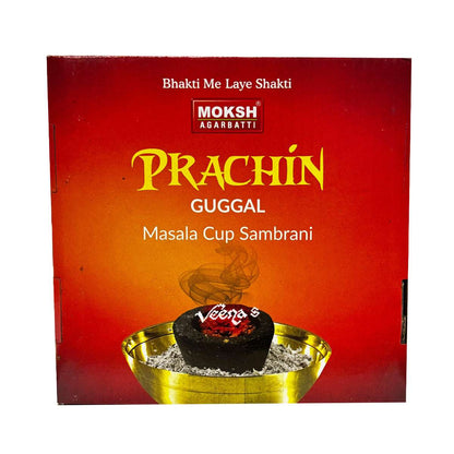 Moksh Prachin Guggal Masala Cup Sambrani (12Pcs)