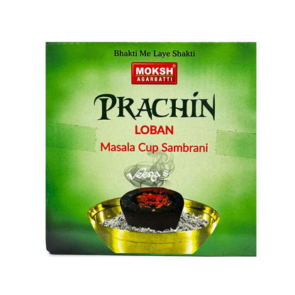 Moksh Prachin Loban Masala Cup Sambrani (12Pcs)