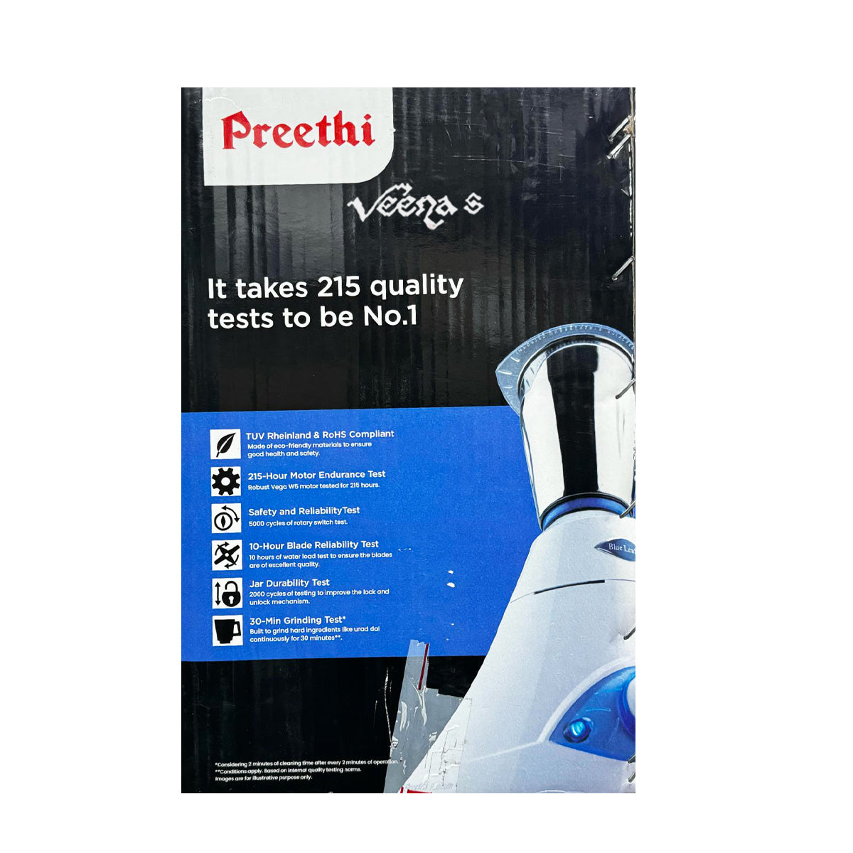 Preethi Blue Leaf Platinum Mixer Grinder 750W