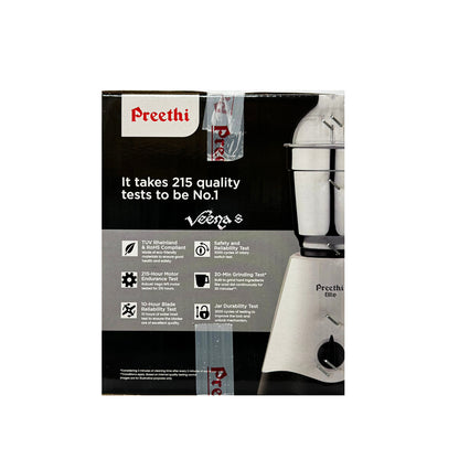 Buy Preethi Elite Mixer Grinder 600W at Veenas.com - Online Indian Grocery Store UK