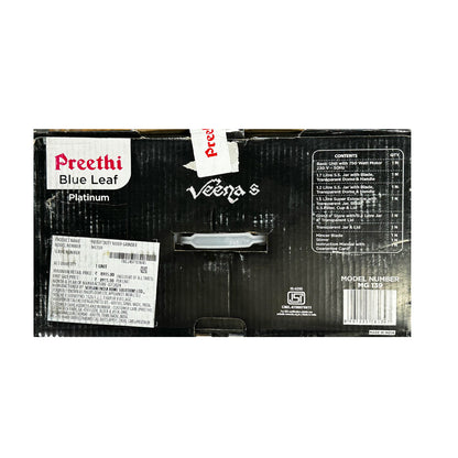 Preethi Blue Leaf Platinum Mixer Grinder 750W